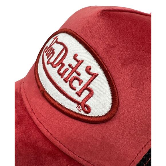 Von Dutch Trucker Hat Astro Dust Velvet Embroidered Logo Patch - Picture 4 of 7